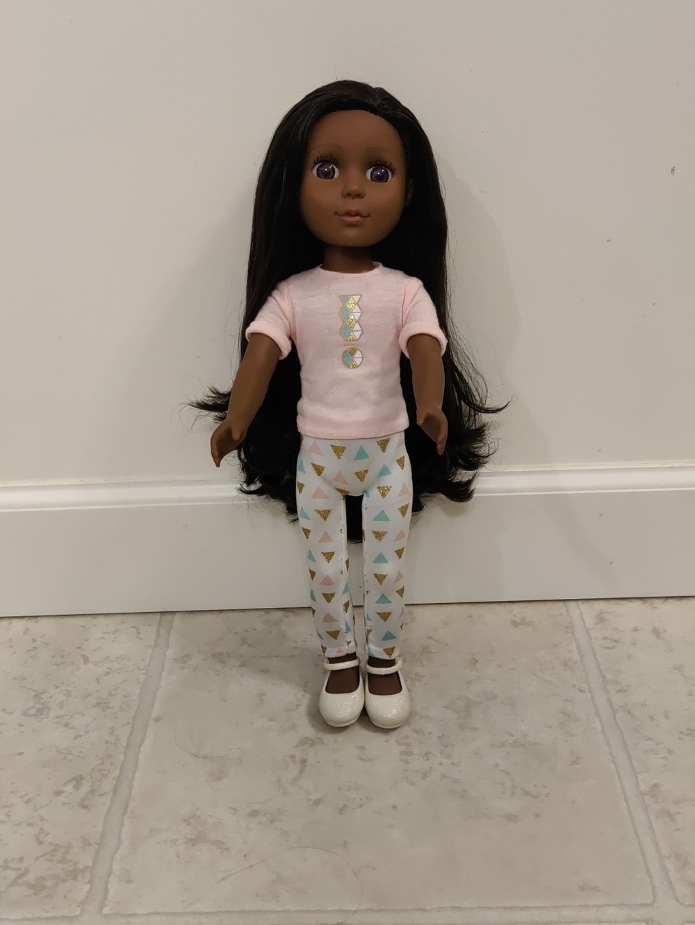 Glitter Girls By Battat 14" Poseable Doll Long Brown Hair Y2K Cottagecore Chic